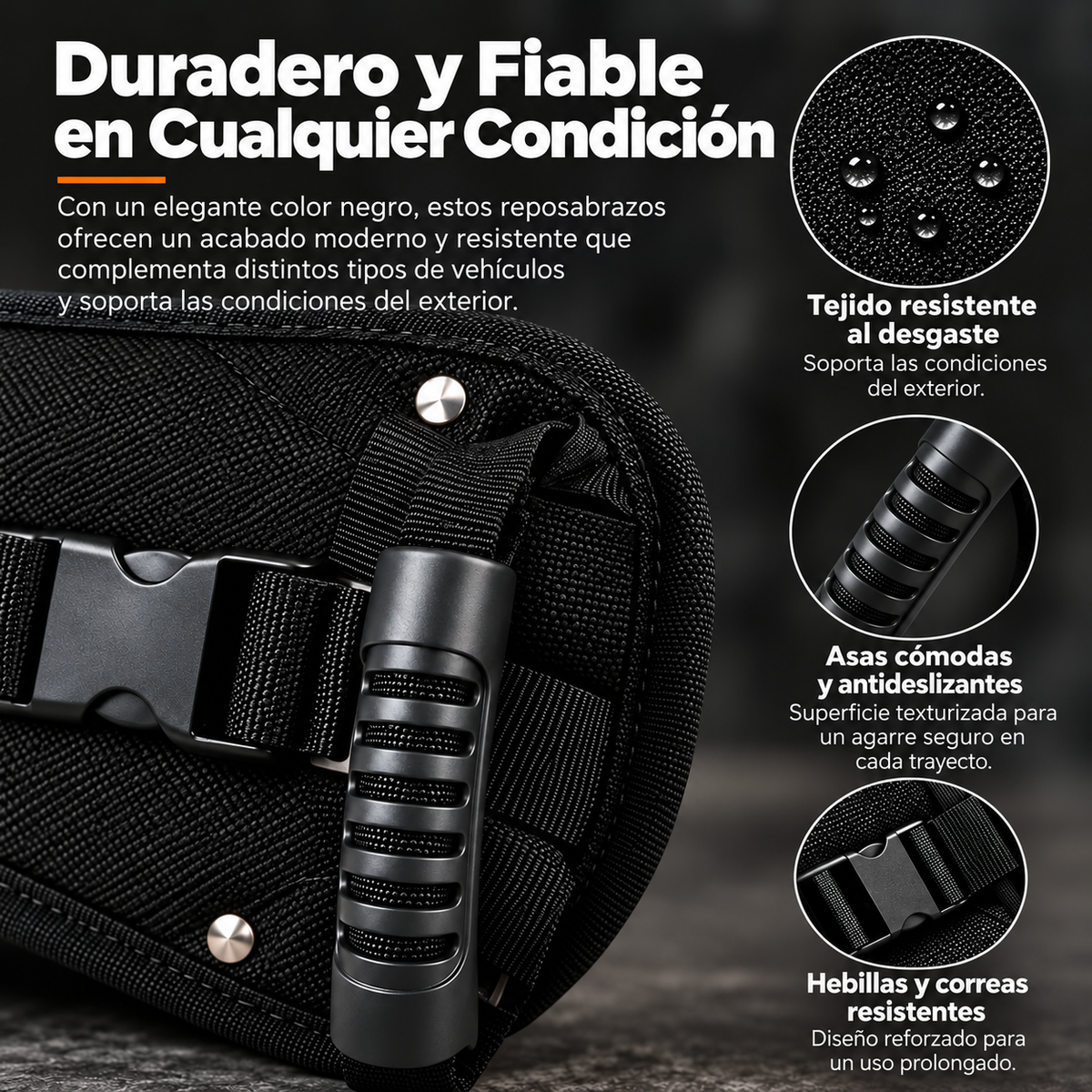 Cinturón de agarre para moto con asas