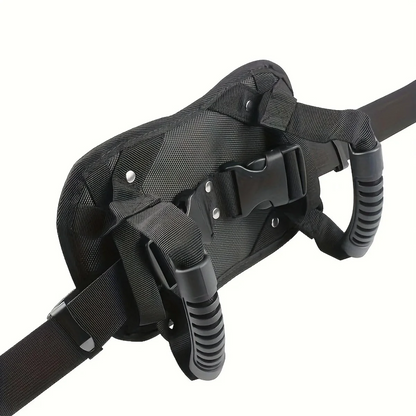 Cinturón de agarre para moto con asas